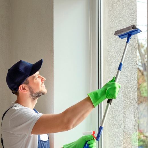 MOP Limpa Vidro Cabo Extensivo 58 X 96 CM