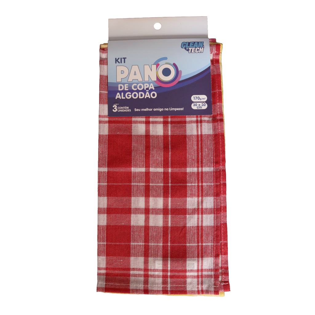 JOGO PANO DE COPA 3PCS 30*30CM 170g/M²