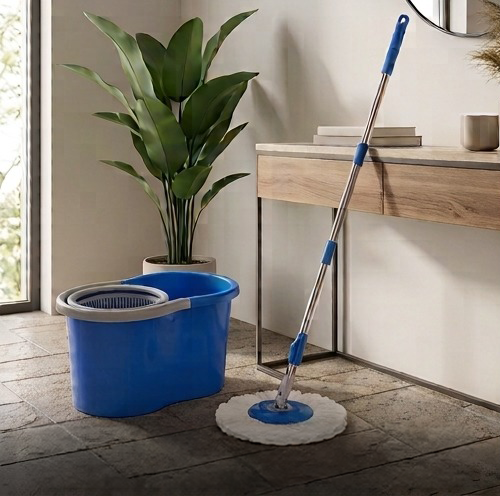 Mop Giratório 8L Cesto Plastico