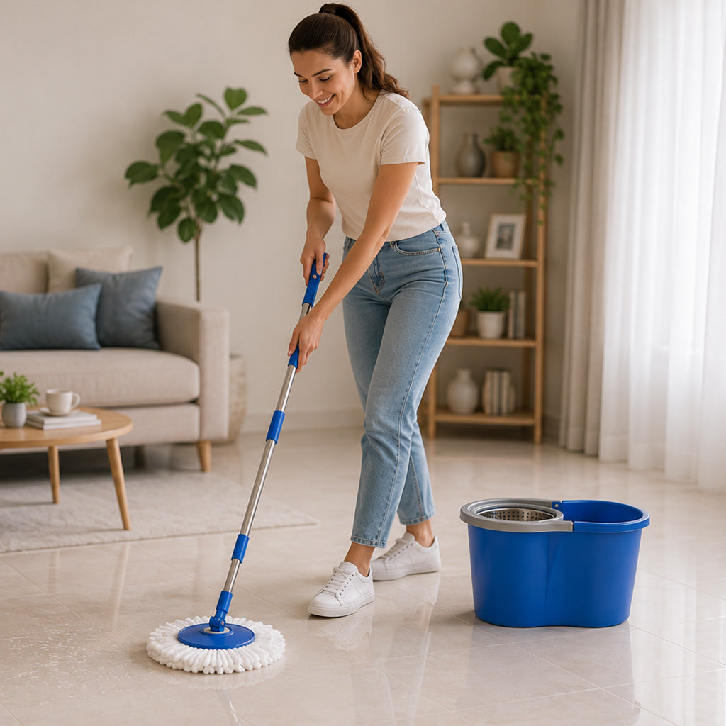 MOP Giratório 8L Cesto INOX
